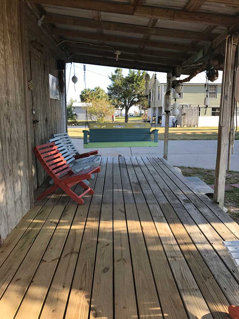Porch View - Florida Vacation Rentals - Horseshoe Beach Real Estate - Tammy Bryan